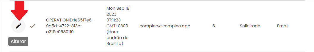 Aviso sobre processamento automático